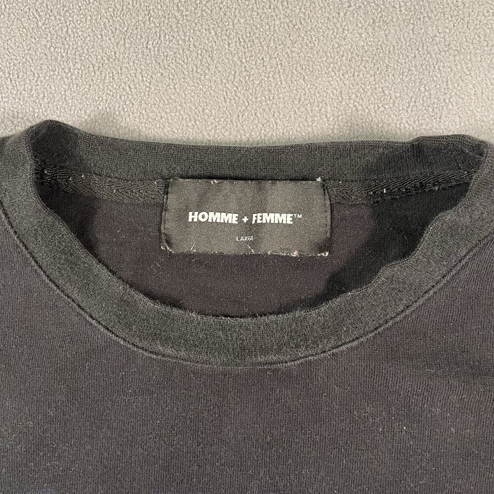 Homme Femme Heavyweight Logo Double Sided T Shirt Sz L Luxury Streetwear Hip Hop - Picture 4 of 10